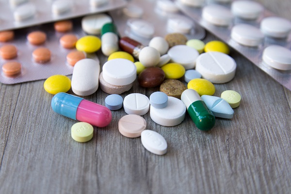 Tablets on a table top