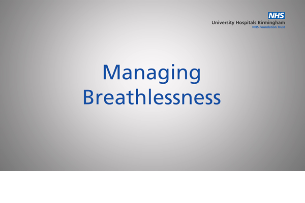 Managing breathlessness